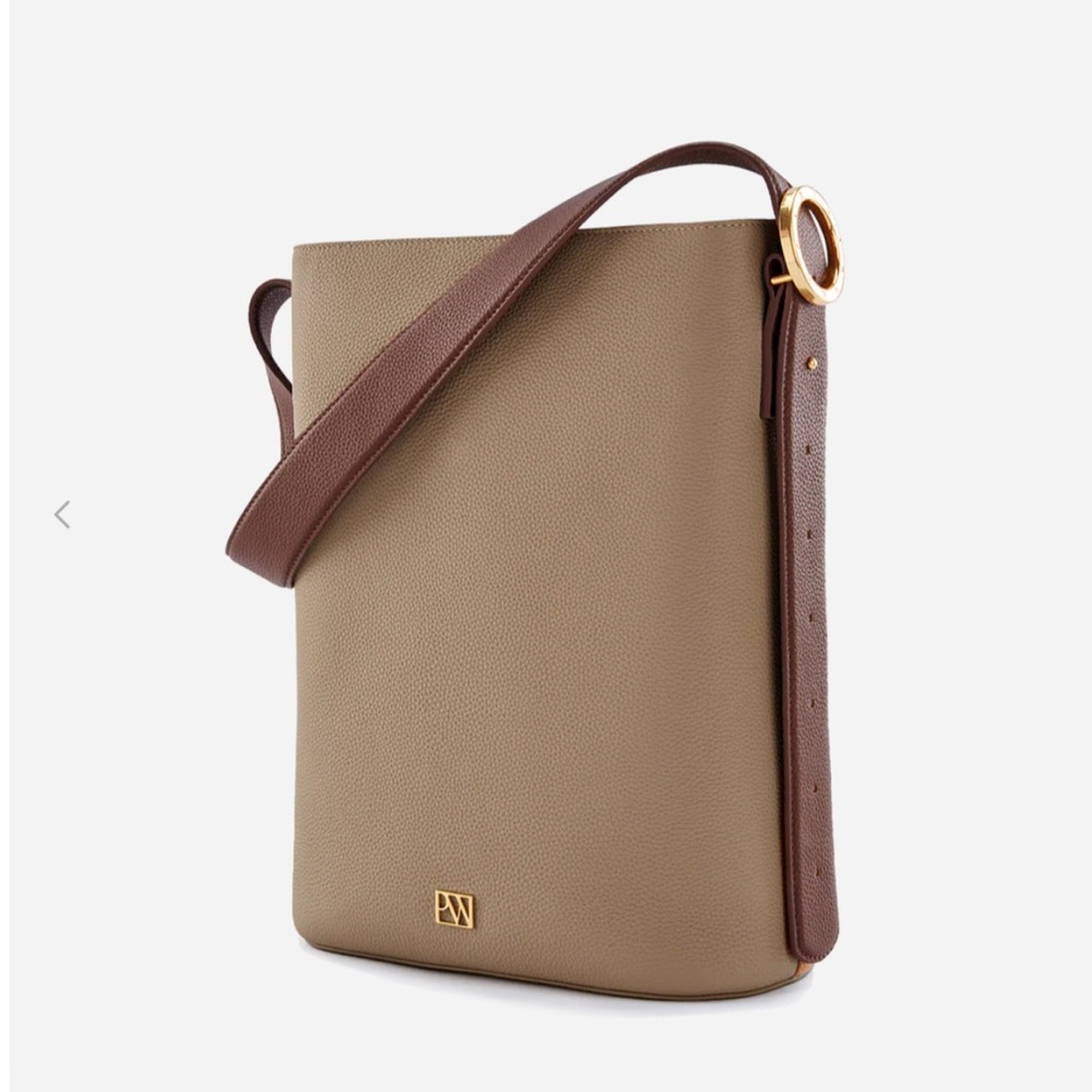 Carrie Tote Bag Large - Taupe Leather